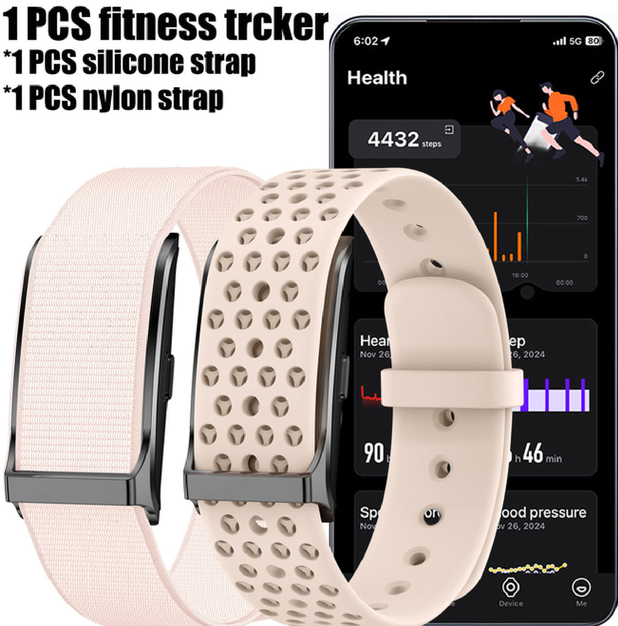 Fitness tracker 2025 smart bracelet
