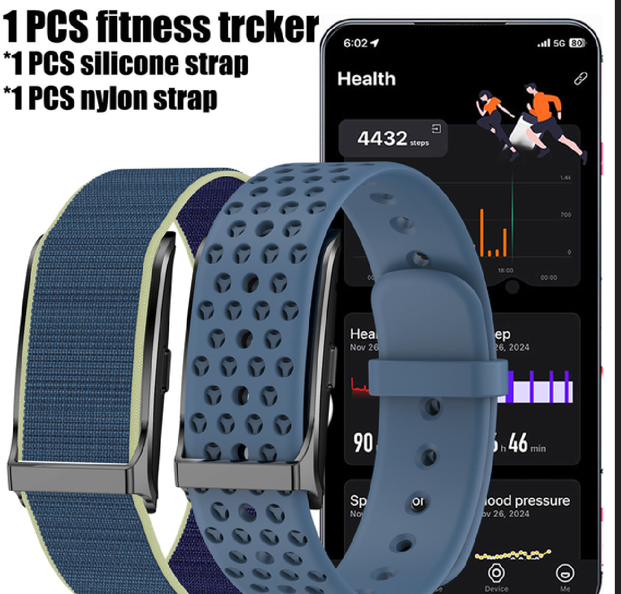 Fitness tracker 2025 smart bracelet